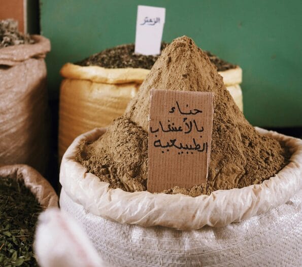 sack of brown powder
